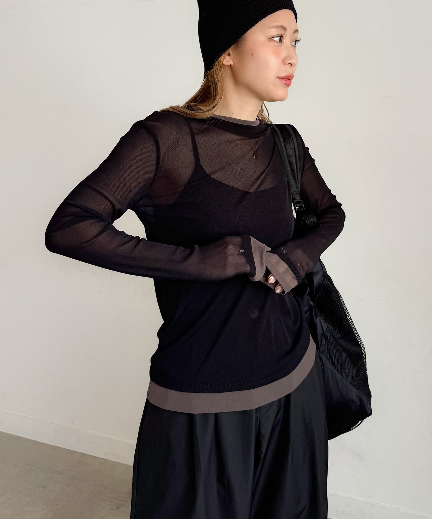 NEW バイカラーシアートップス | PICHI