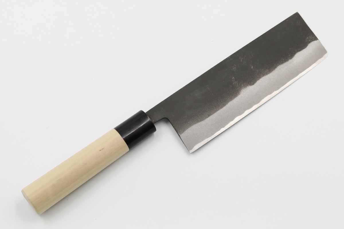 菜切り 黒打 水牛口丸柄 | 伊勢 菊一【 オンラインショップ 】