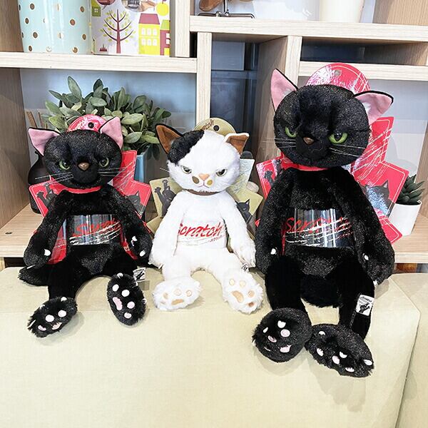 スクラッチ ぬいぐるみ MS ミルク 猫 ネコ インテリア ホワイト | PAY ID