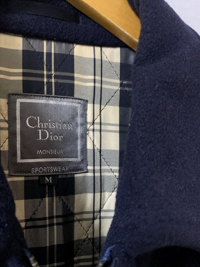 1980's Solid Color Design Middle Coat "Christian Dior"