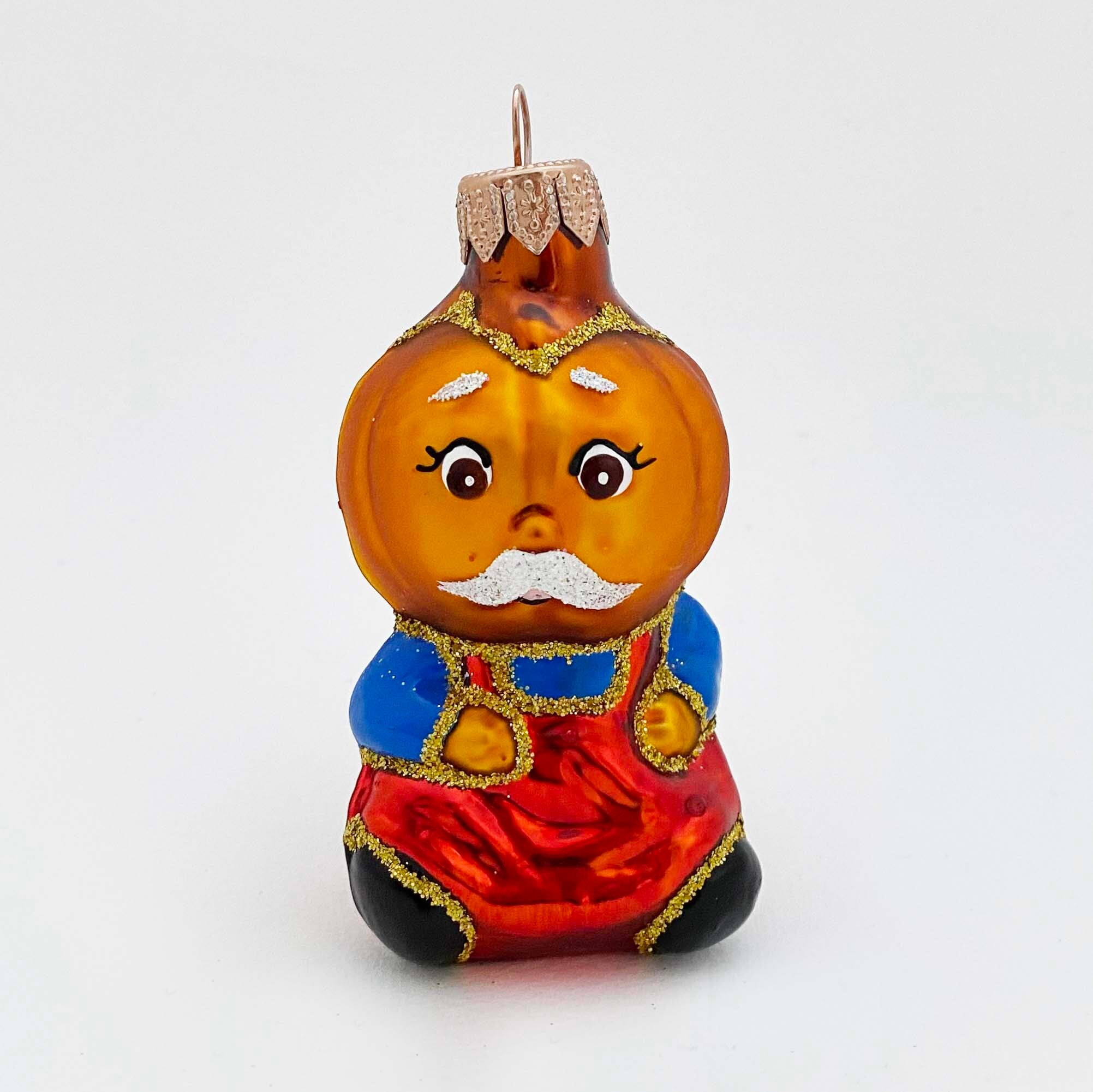 ウクライナ製 ガラスオーナメント（カボチャのおじいさん）