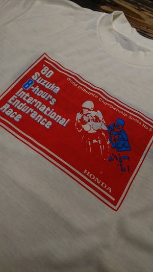 1980s "HONDA SUZUKA 8-HOURS TEE" DEAD STOCK