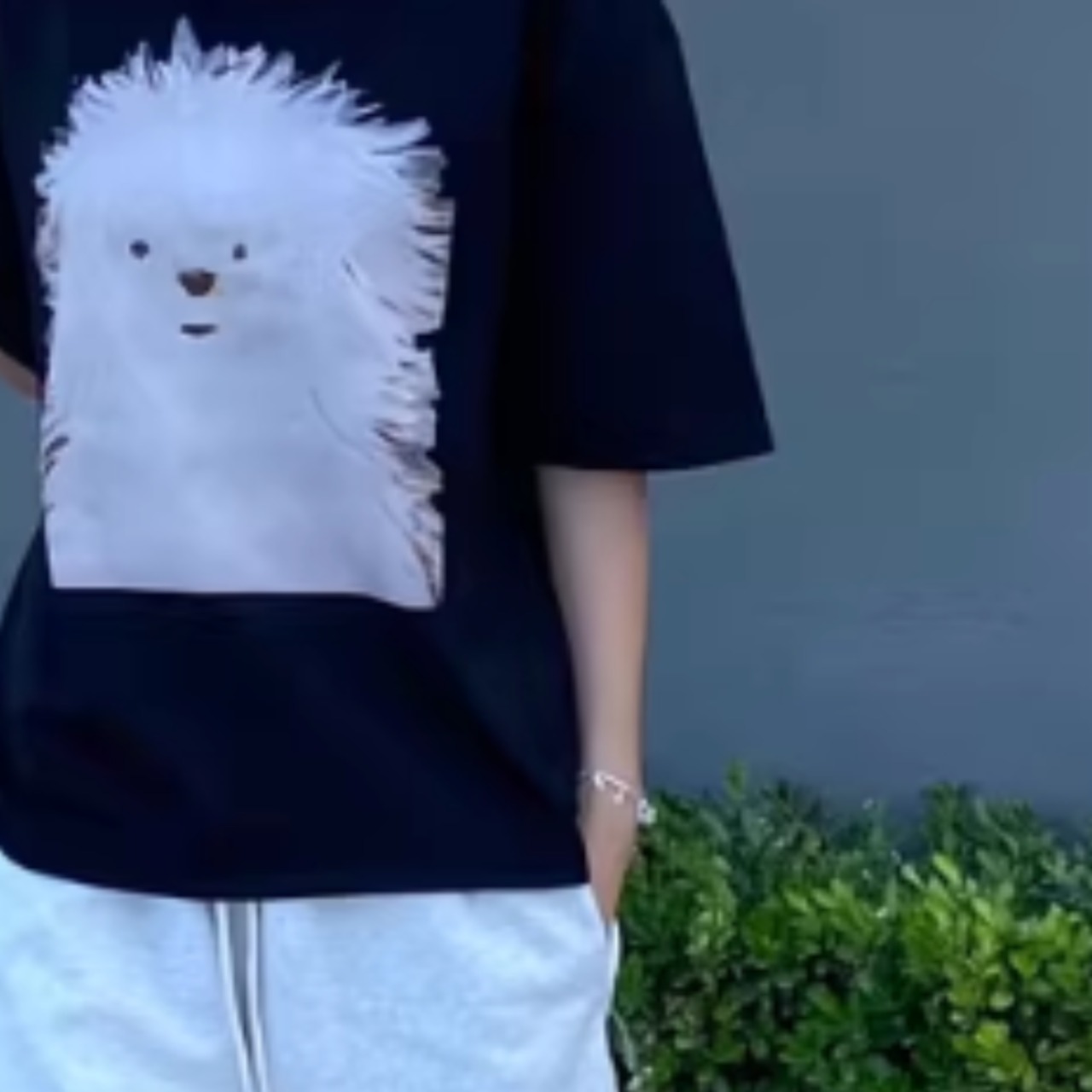 パピープリントTシャツ　0761