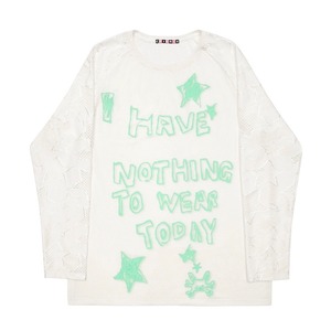 [CFIERCE] out of clothes Printed Long-Sleeved Top