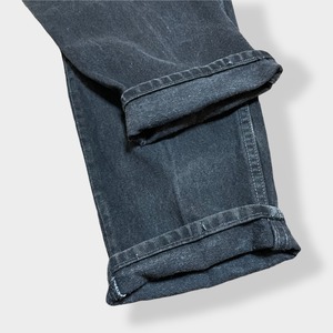 【LEVI'S】90s USA製 550 ブラックデニム ジーパン ジーンズ W32 L36 ボタン裏 刻印553 サンベニート工場 テーパード リーバイス ヴィンテージ 雰囲気系 黒 US古着
