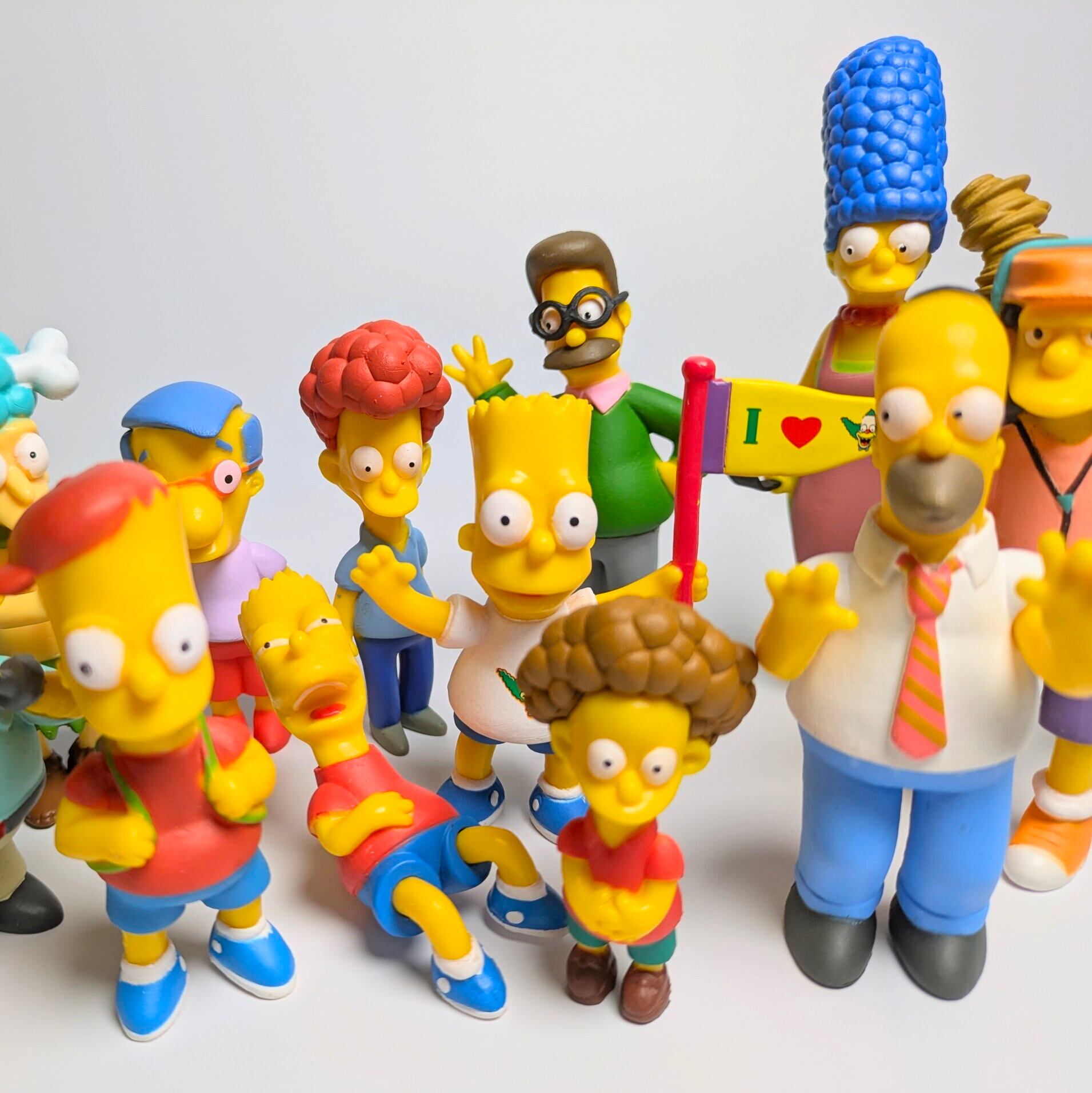 再入荷！VINTAGE 2005年製！【 The Simpsons（ザ シンプソンズ） 】PVCフィギュア 14Pセット 〚アメリカン雑貨 アメトイ〛