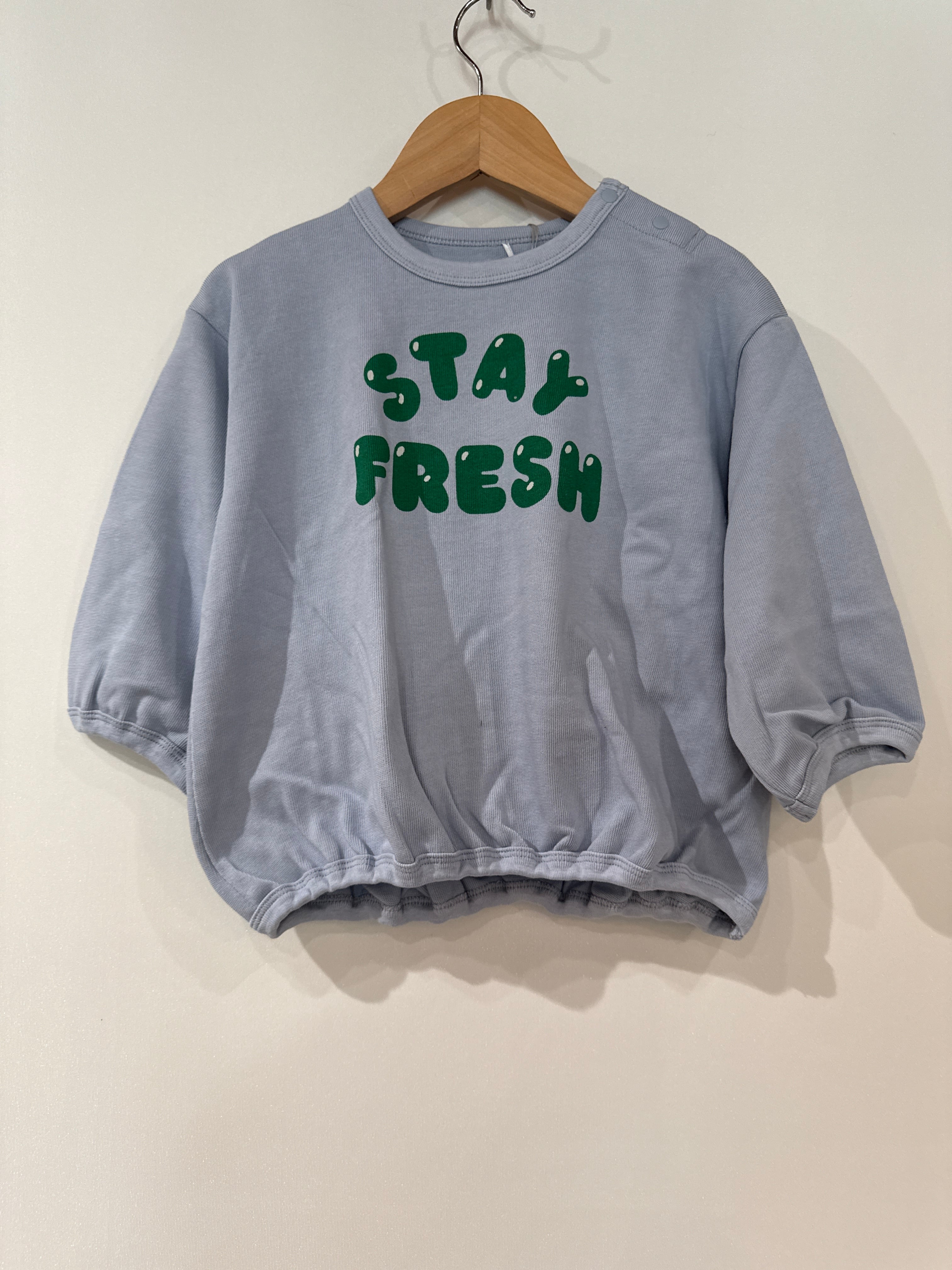 kids:ocean&ground・LaStella /ロゴプリントベビーバルーンTシャツ 80、90㎝ ライトブルー