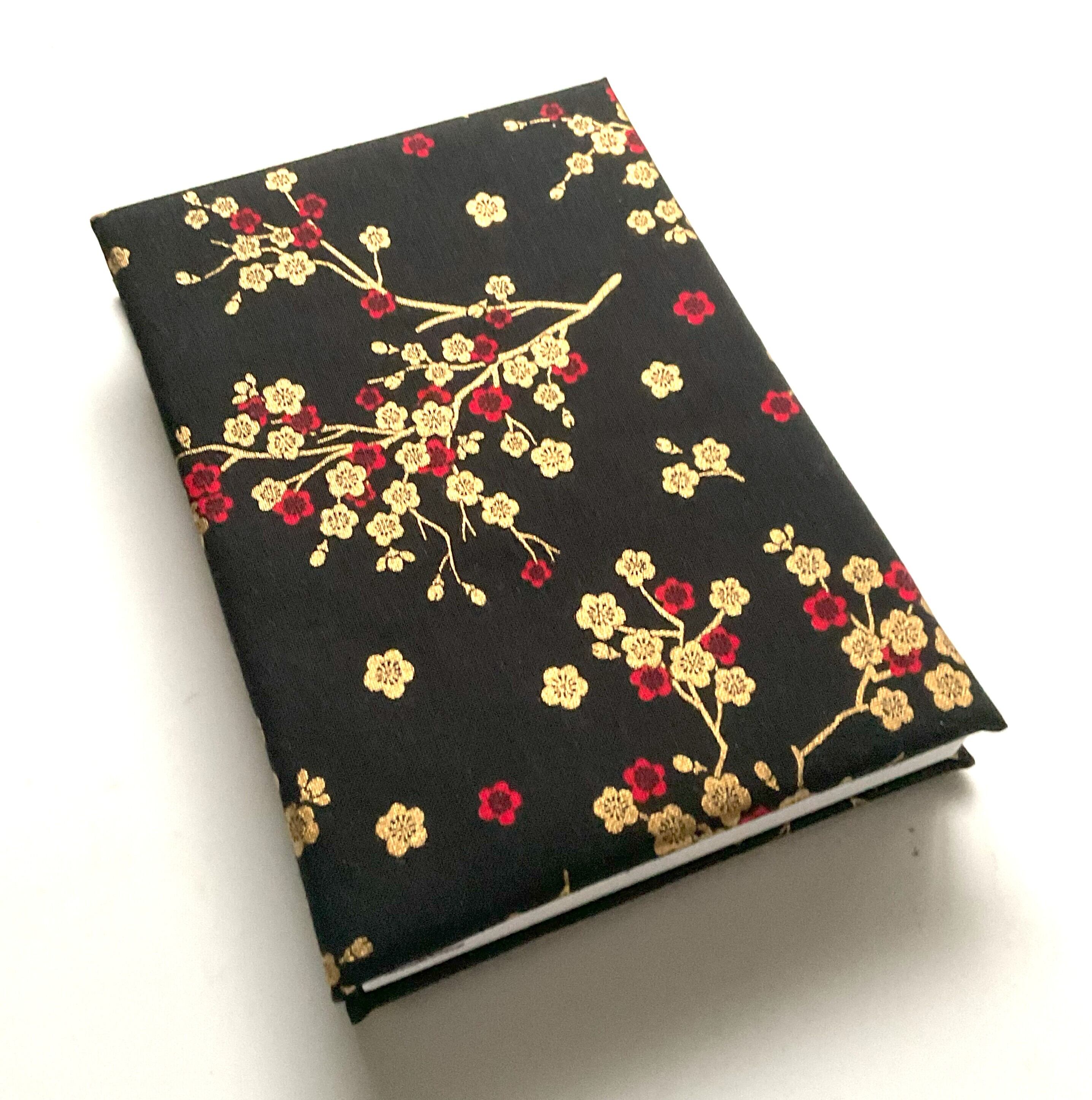 御朱印帳【布×木】「夜に咲く金梅」小判