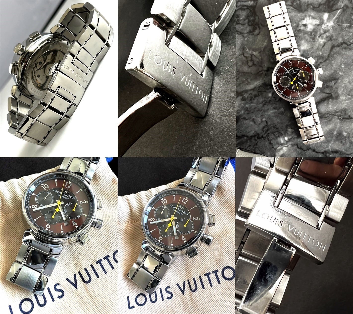 LOUIS VUITTON ルイヴィトン エルプリメロ LV277 タンブール クロノ