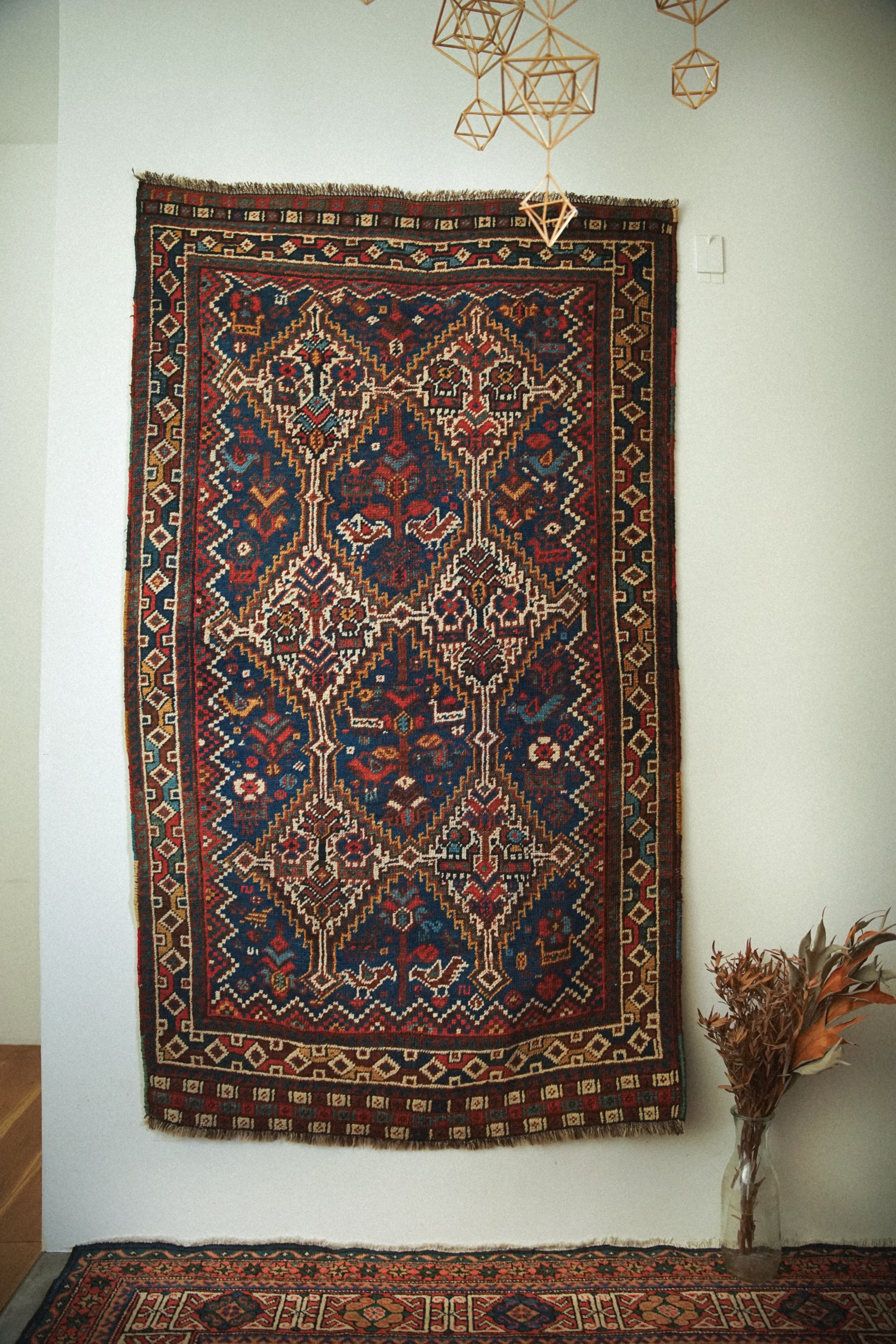 1095 -Antique Khamse rug | 手織りのヴィンテージラグ専門店 | Bahr