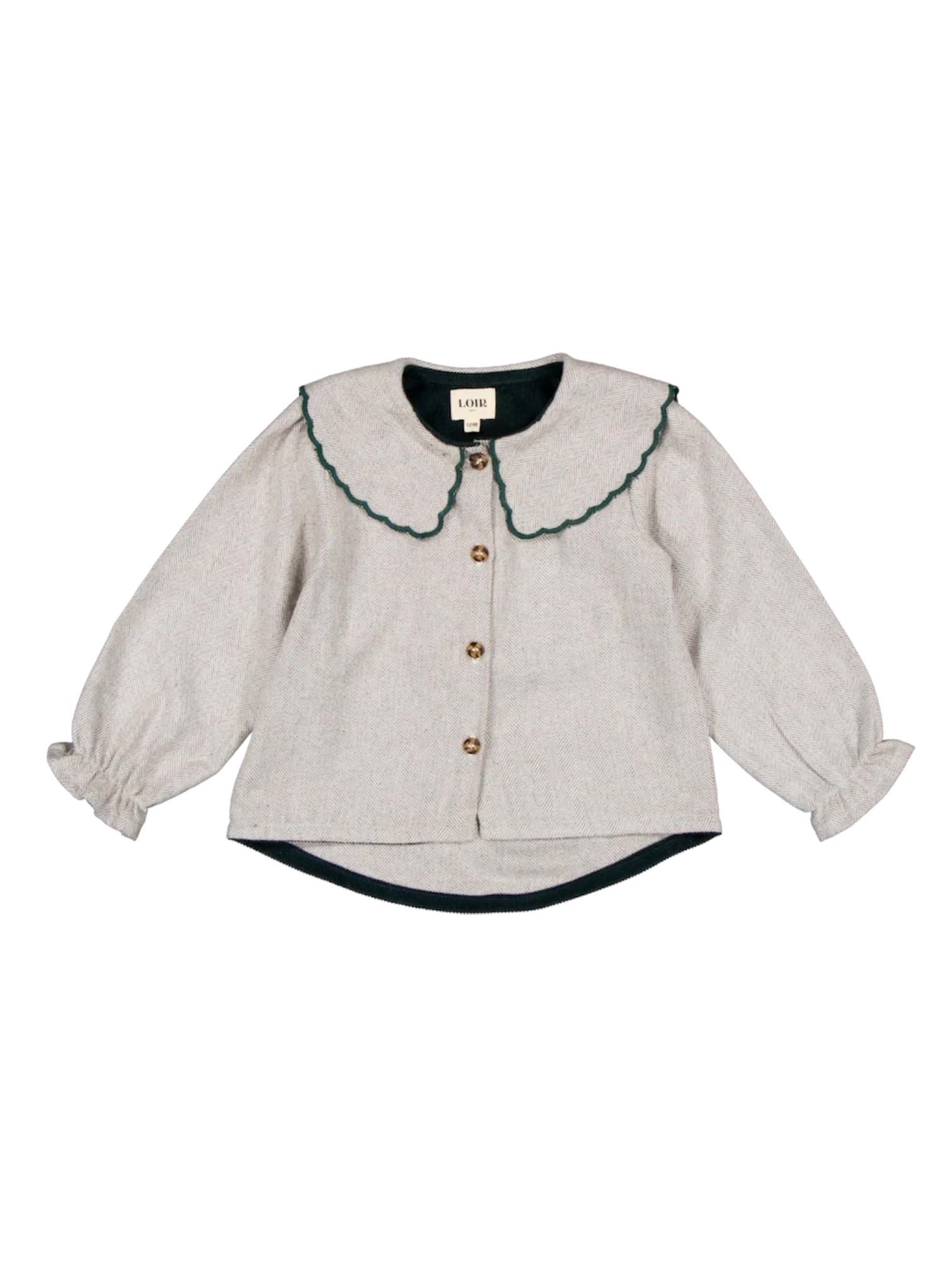 【LOIR paris】SHIRT LORETTA/CHEVRON GRIS