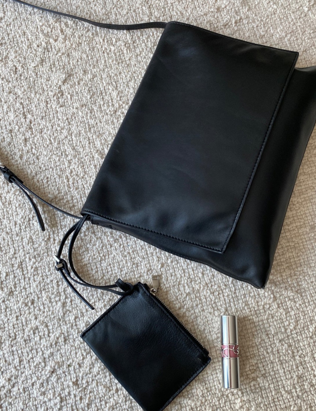 【25aw】Lambskin 100%・Flat Bag(mini pouch付）_2colors