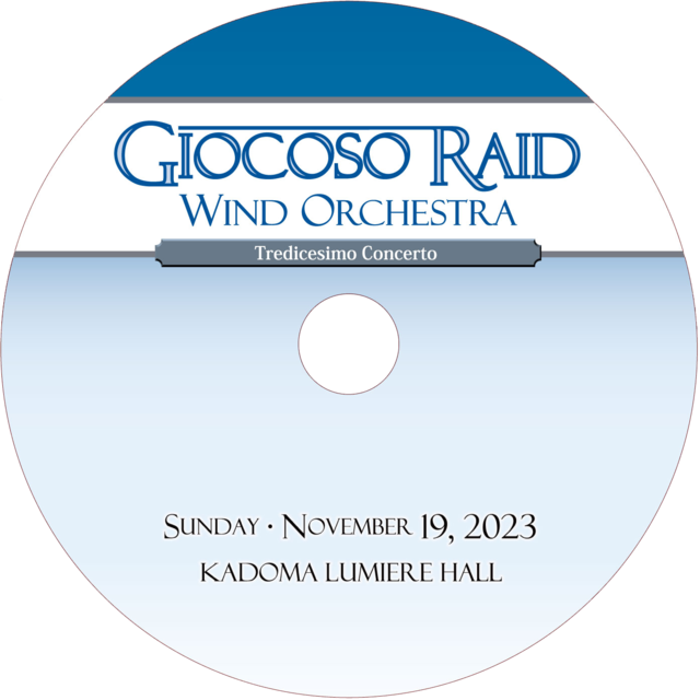 【CD】Giocoso Raid Wind Orchestra 13th【予約商品】