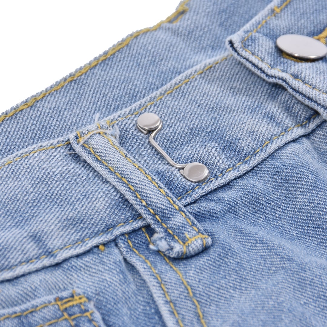 drawerハイウエストデニム 38 タック両開き　サイズ変更ボタン2段階 drawerハイウエストデニム 38 タック両開き サイズ変更ボタン2段階