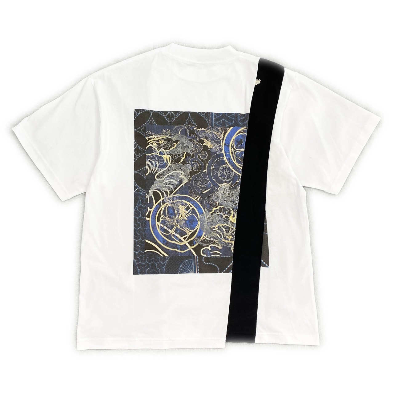 【tshirts216】M size  KIMONO &  print T-SHIRTS white