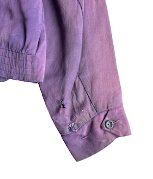 Vintage 50s gabardine jacket -Purple-