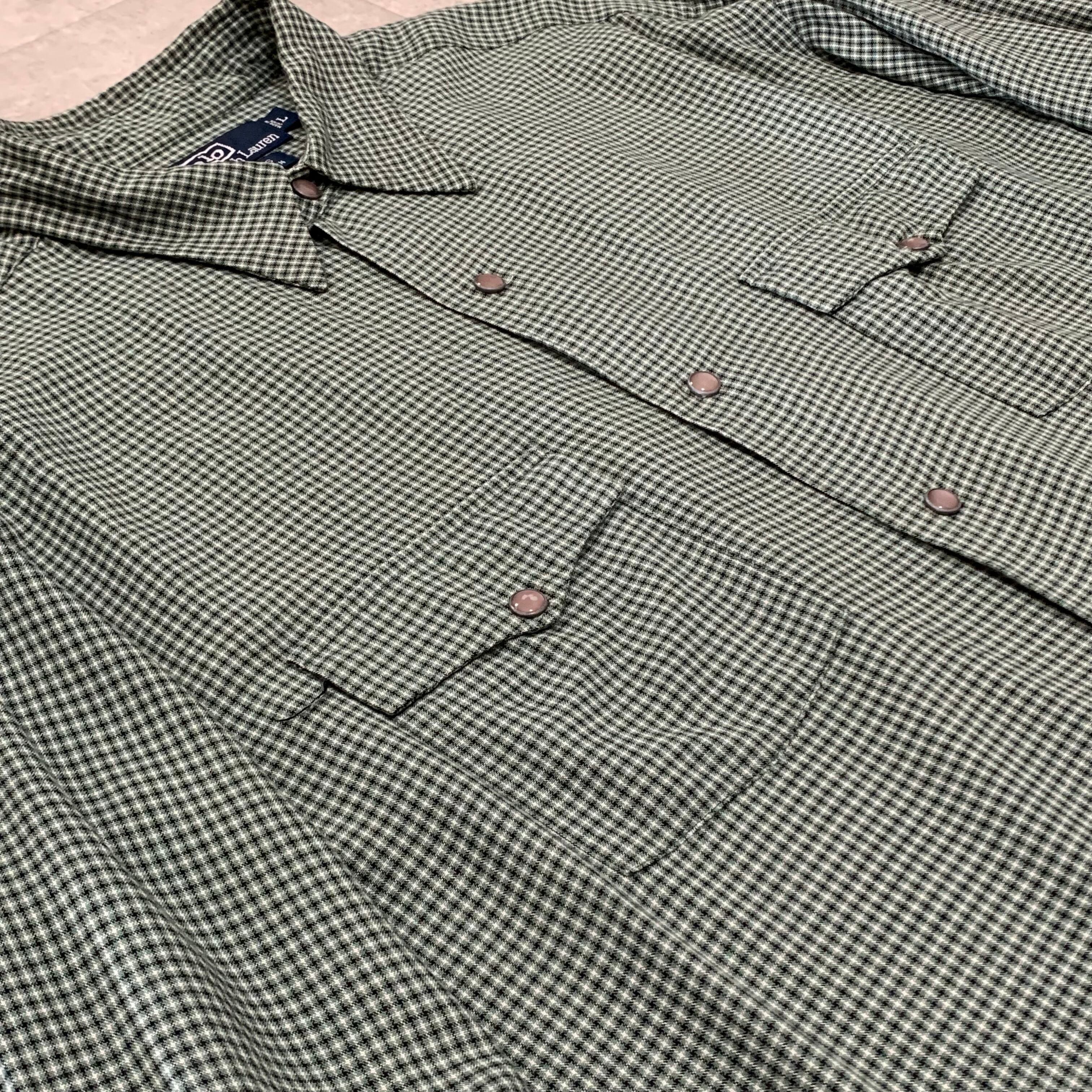 メンズ 希少 Polo by Ralph Lauren ウェスタンシャツ 長袖