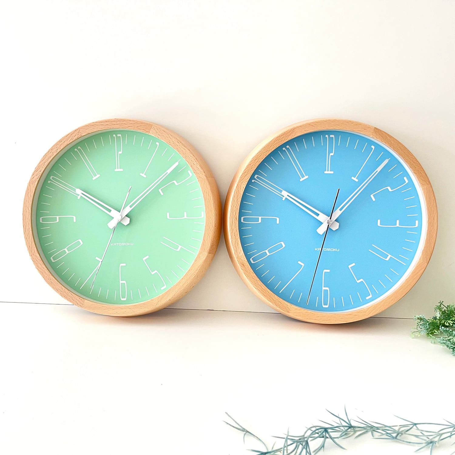 【新着商品】KATOMOKU muku clock 12 グリーン 掛け時計 ス 壁掛け時計 電波時計 KATOMOKU muku clock 12 グリーン km