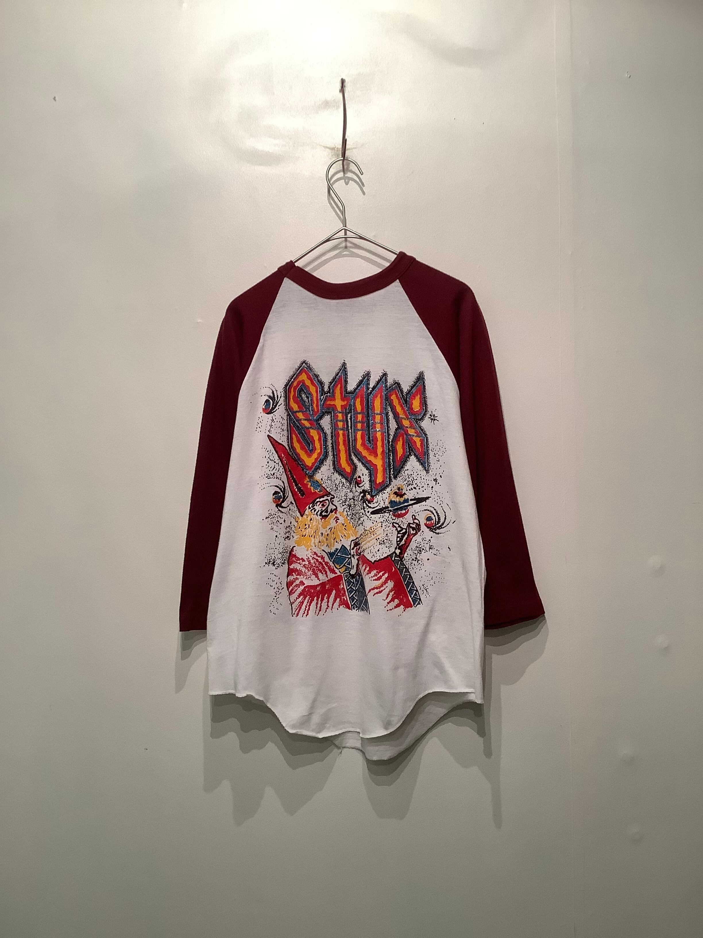 80s アメリカ製 knits バンド ラグラン Tシャツ - Tシャツ/カットソー