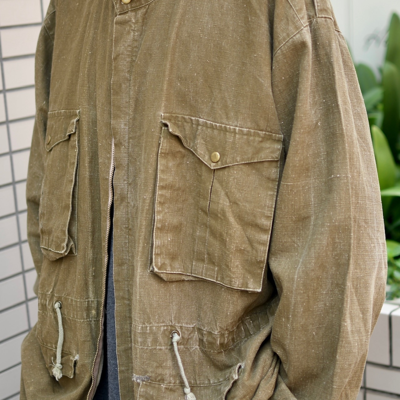 design 4pocket cotton linen jacket