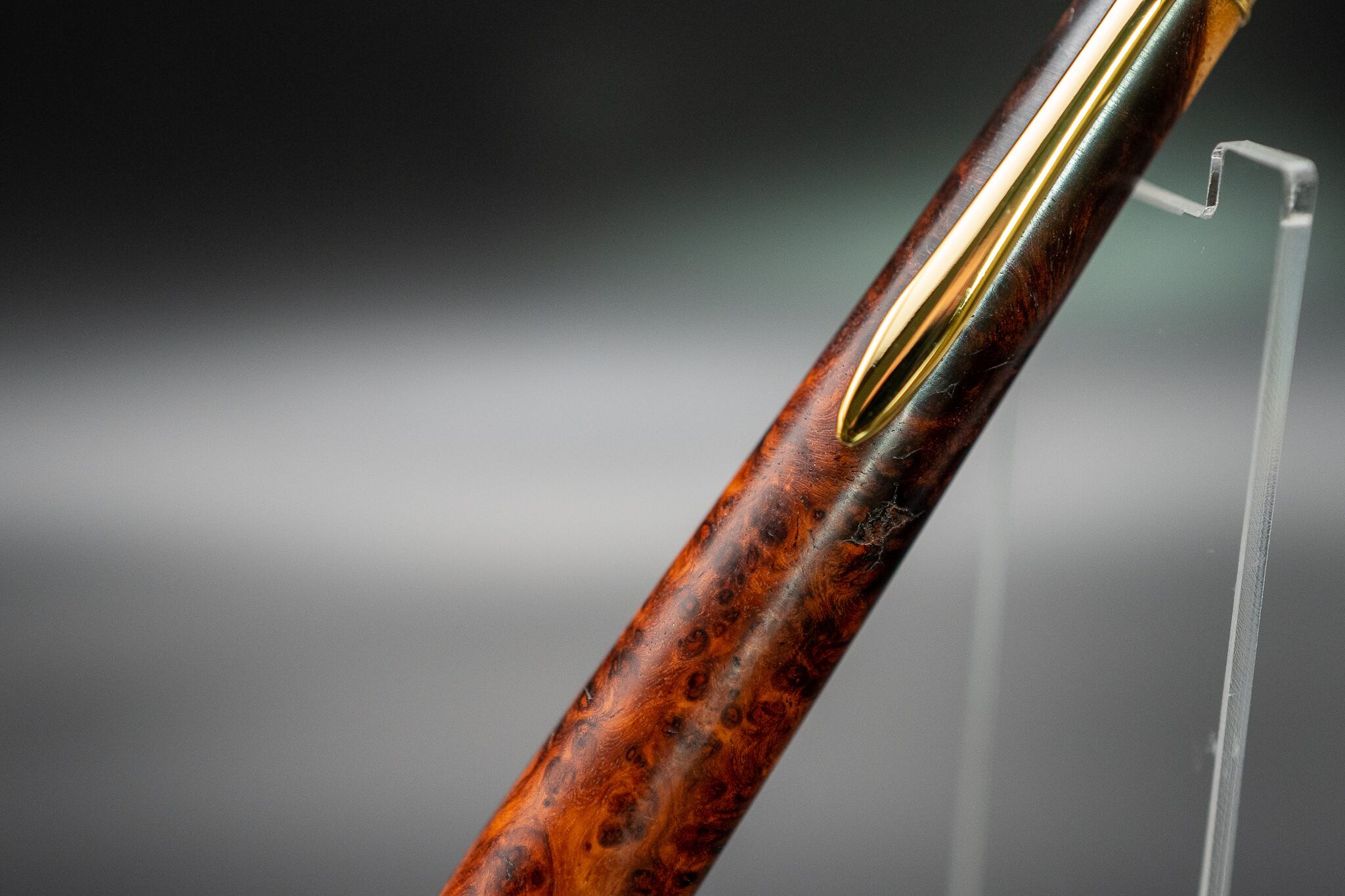 【朱色の銘木】 本花梨紅白 極上 gold MP