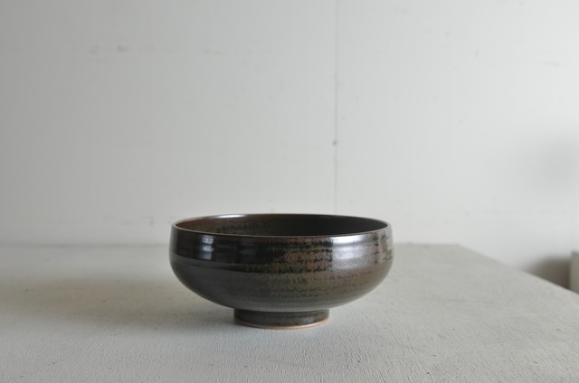 見野大介 飴釉（黒）うどん鉢