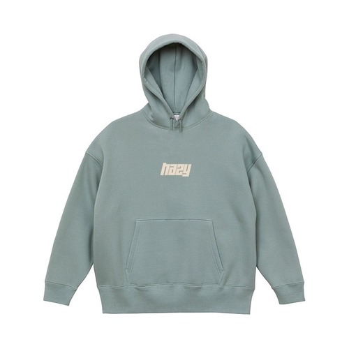 hazy Medium Logo Big Silhouette Hoodie ( Smoky Green )