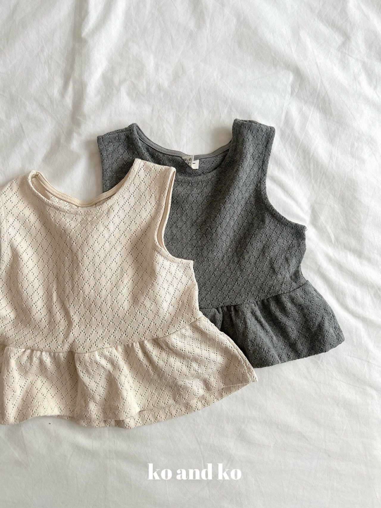 韓国子供服 / 26Autumn / 〖取寄〗ko and ko / ニットシャーリングトップ / ベビー服 / キッズ服 *XXS~L*