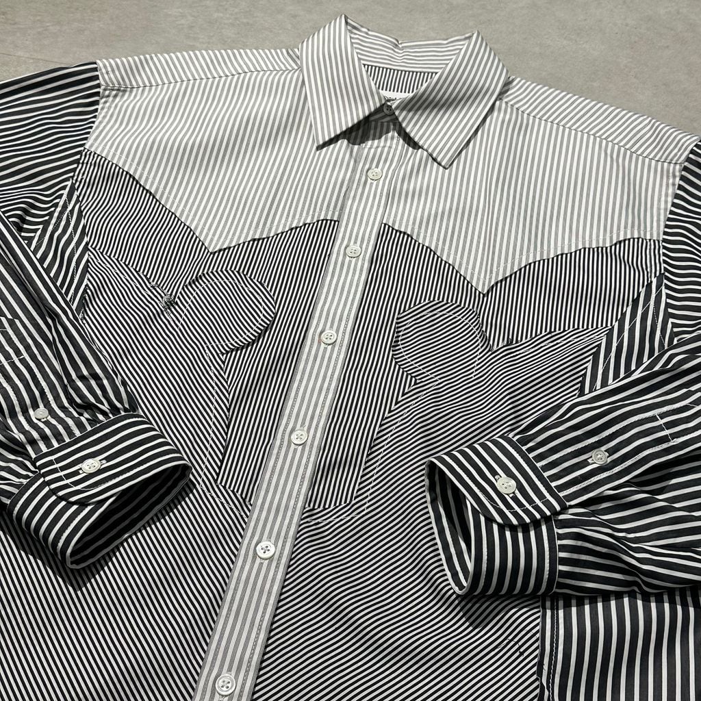 Maison Margiela メゾンマルジェラ 24SS Yoke Stripe Shirt 長袖シャツ