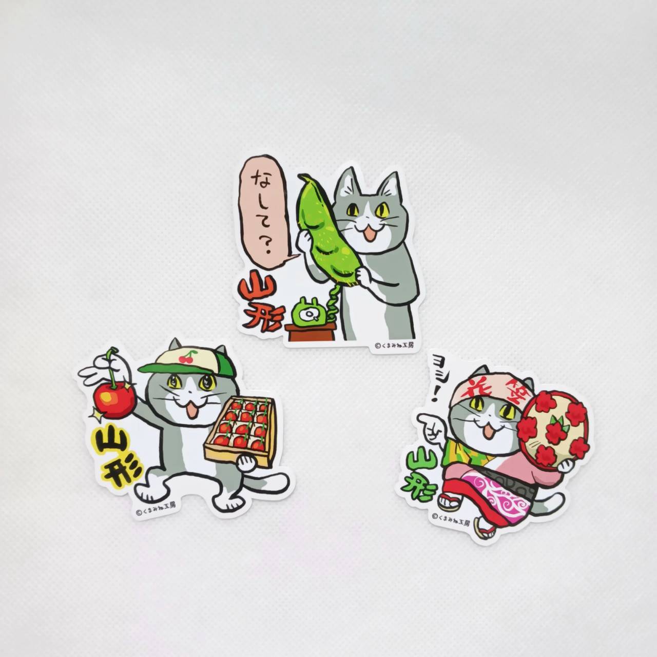 仕事猫山形 ステッカー | TORCH-Online Shop-