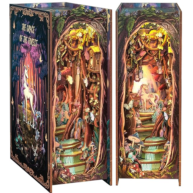 音楽の工房 ブックヌック ドールハウス 完成品 CuteBee DIY Book Nook