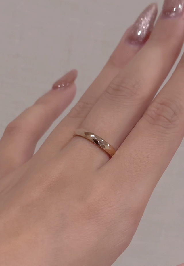 Diamond cut ring [080]