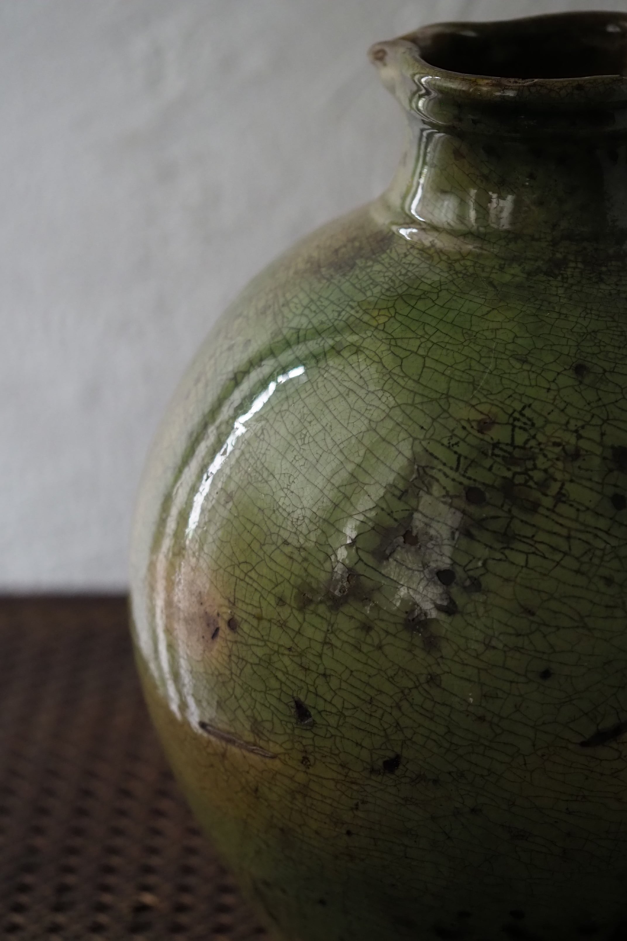 アンティーク　壺 フランス 片手壺-antique pottery pitcher | アンティーク