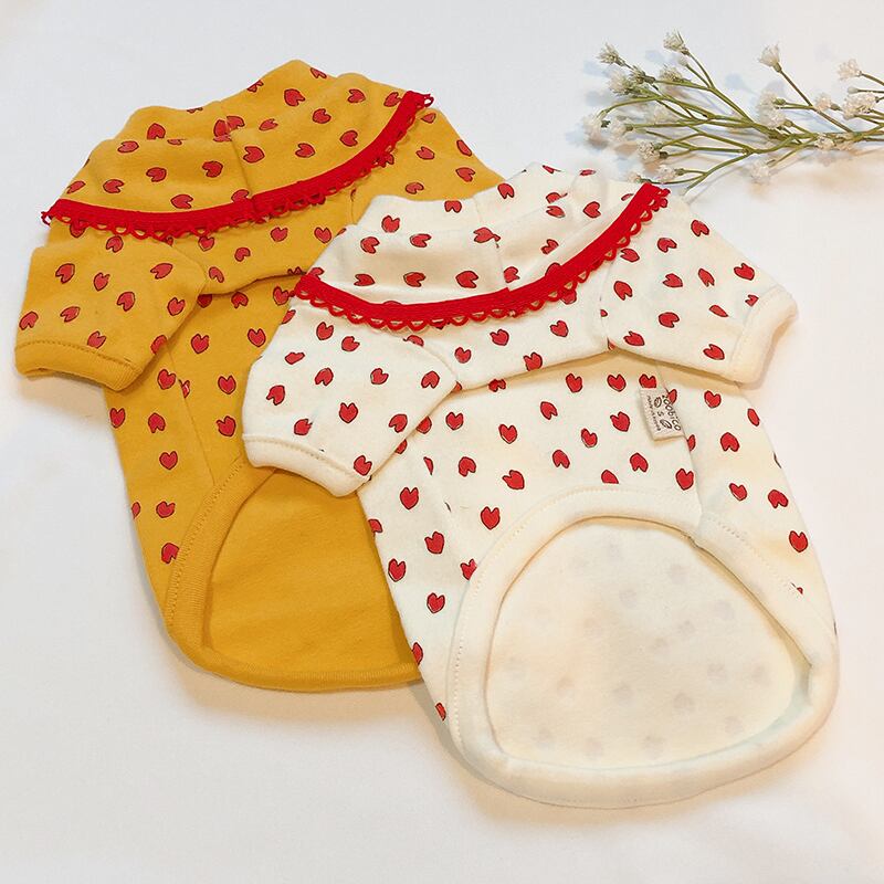 【SALE】ハートトップス XS ~ XL 2color / 犬服 新作 秋冬 ドッグウェア ペット用品 犬 服 小型犬 中型犬 top52