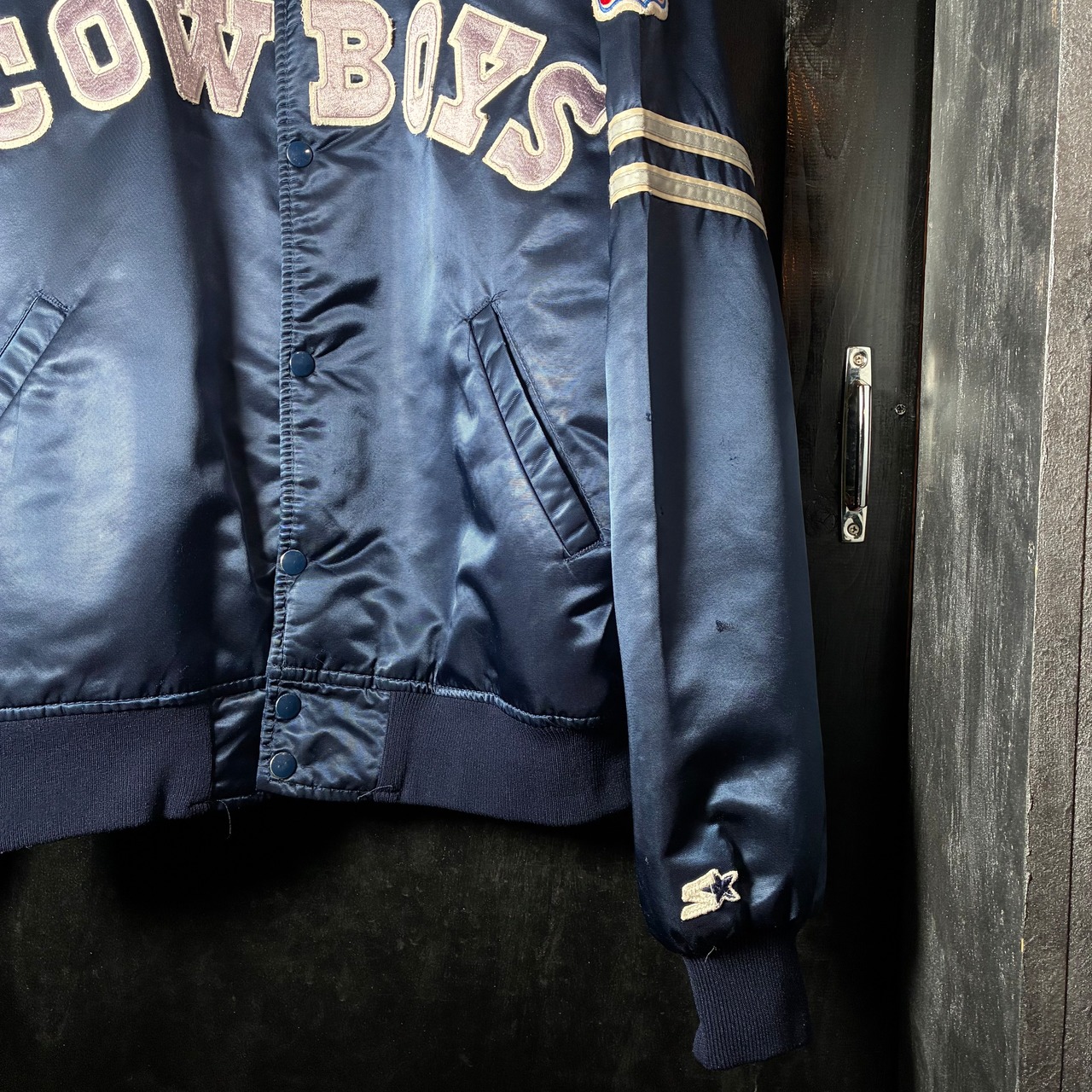 90s USA製 NFL STARTER COWBOYS ナイロンスタジャン スターター カウボーイズ