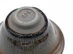 【14-054】天目茶碗／黒釉銀油滴盞／作家：沈学東 2