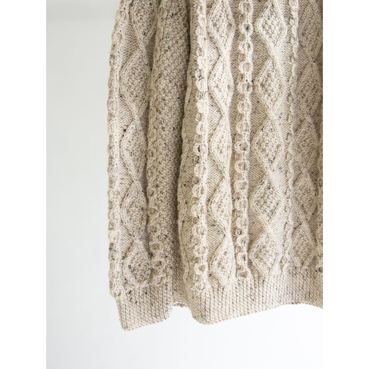 O'Maille】Made in Ireland crewneck Aran sweater（オモーリャ