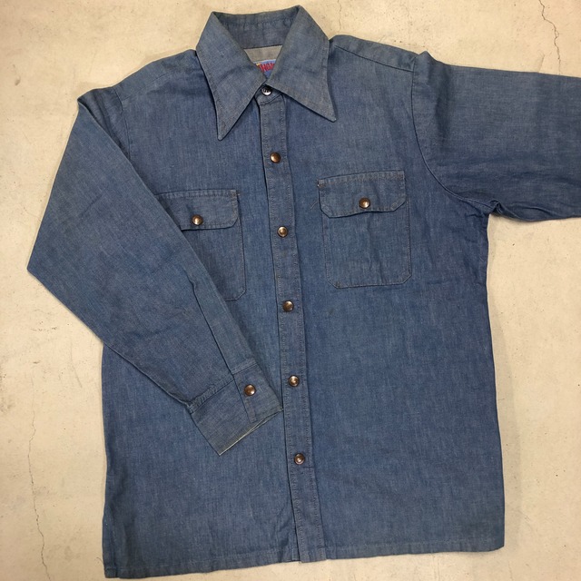 WRANGLER VAT DYE DENIM WESTERN SHIRT