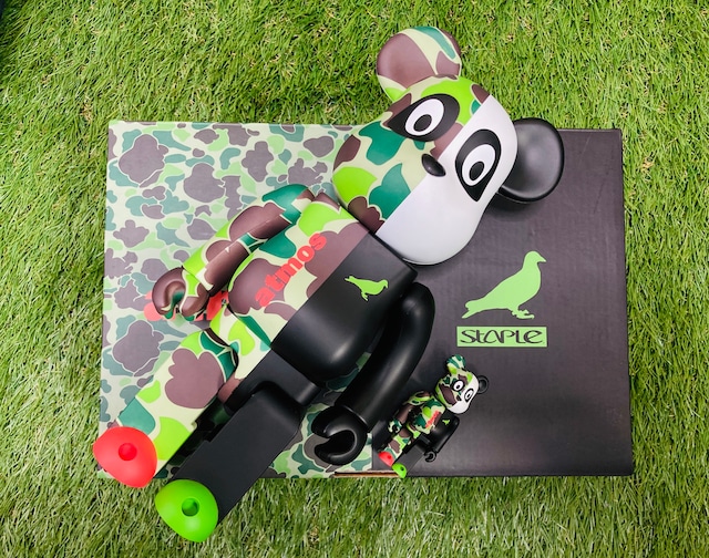 ATMOS × STAPLE 23 BEARBRICK 100％＆400％ CAMO 120JH7769