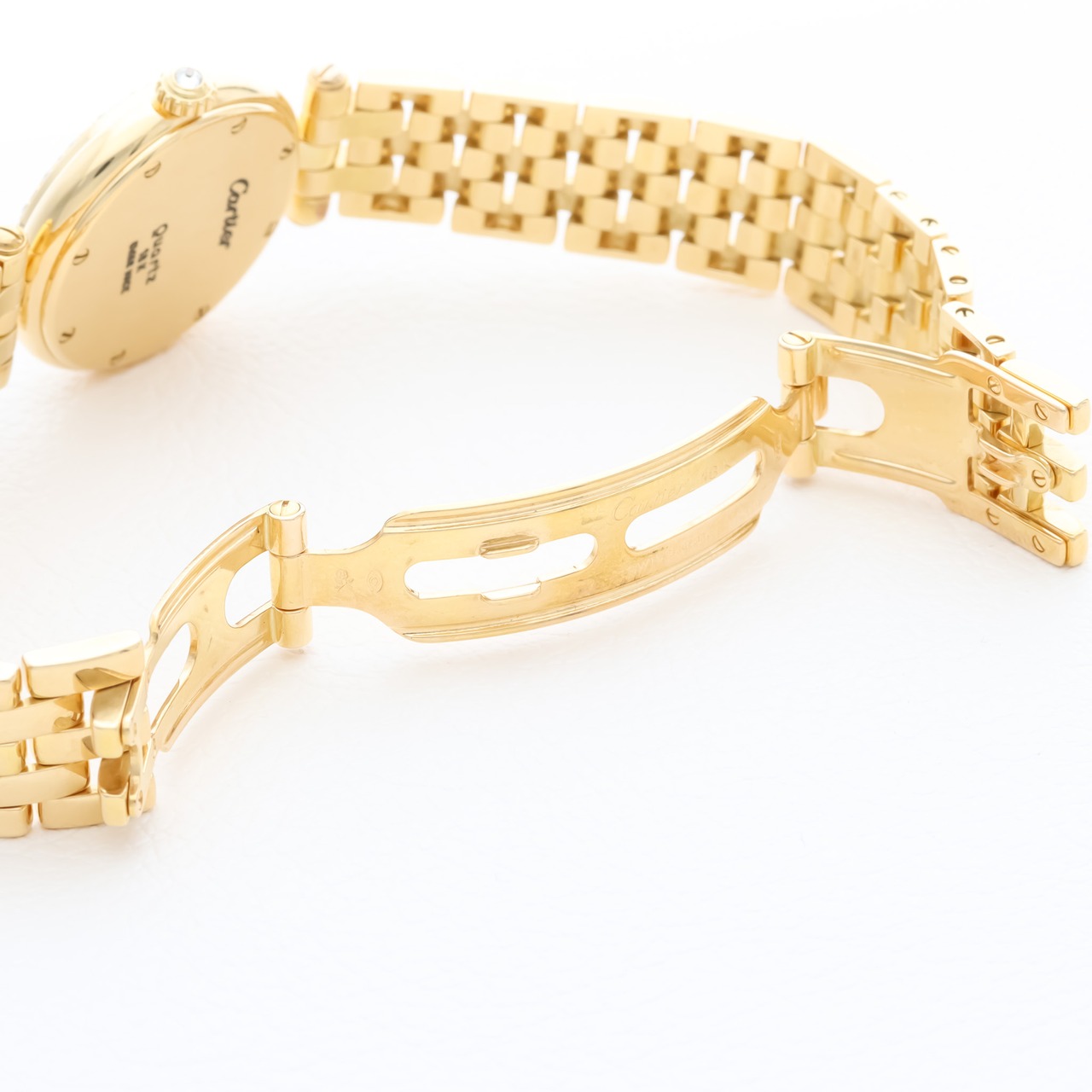 カルティエ パンテール ラウンド SM ゴールド 純正ダイヤモンド シェル文字盤