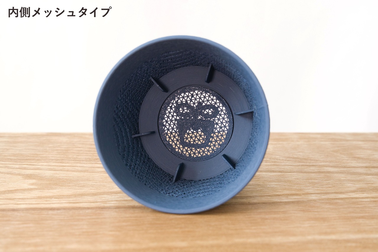 どっしり鉢(3号サイズ)｜ネイビー