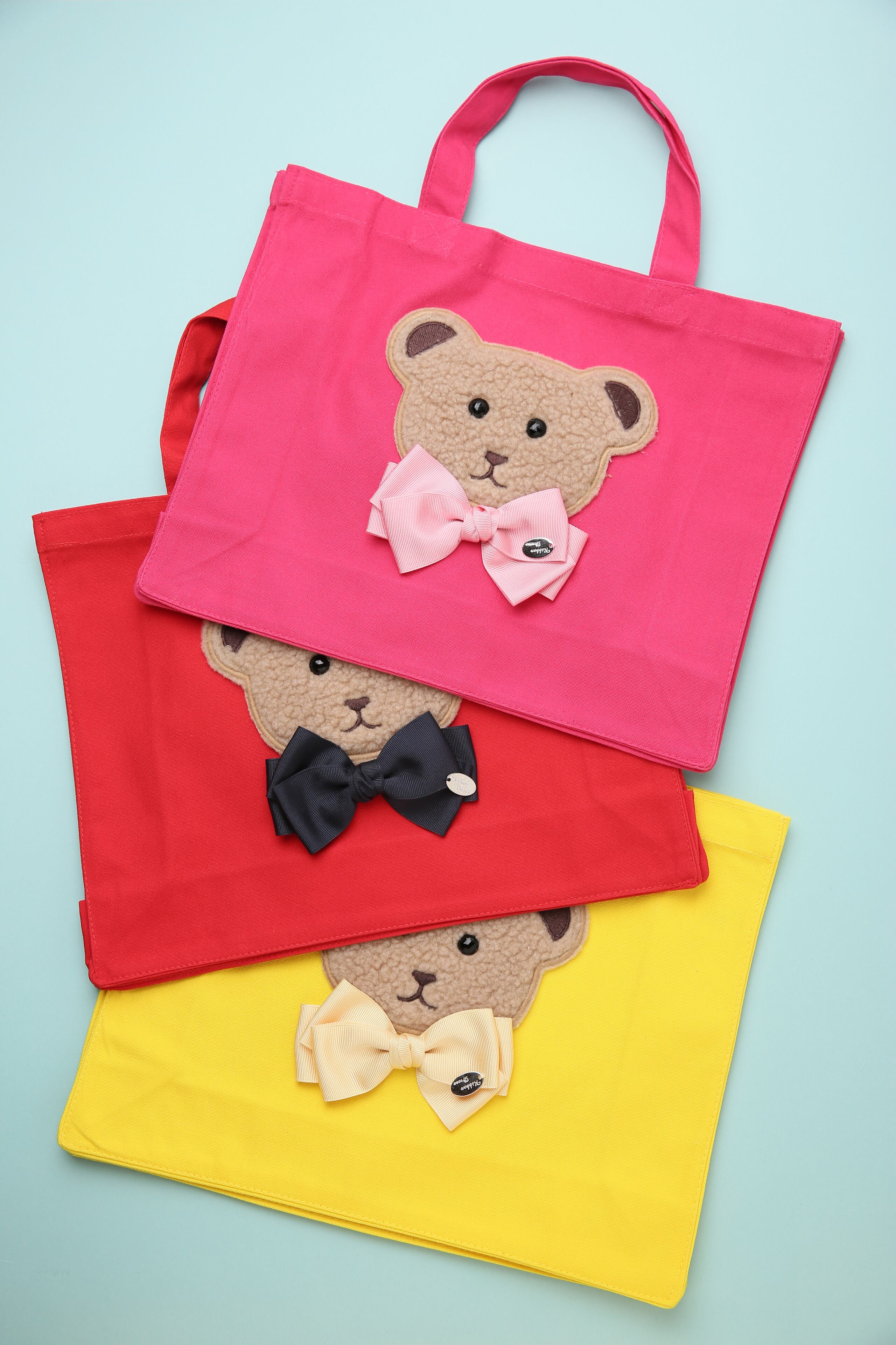 FINAL SALE★BG0270 Mトート《ふわふわリボンベア》