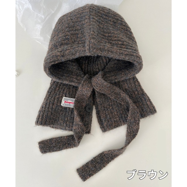 buttoned balaclava　J00256