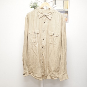 Eddie Bauer Linen Shirt Light Beige