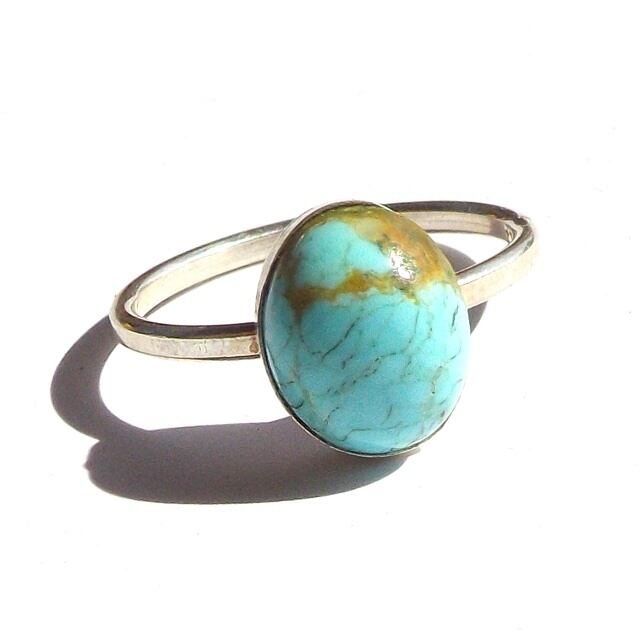 【SV925】*ナバホの至宝* No8ターコイズ リング