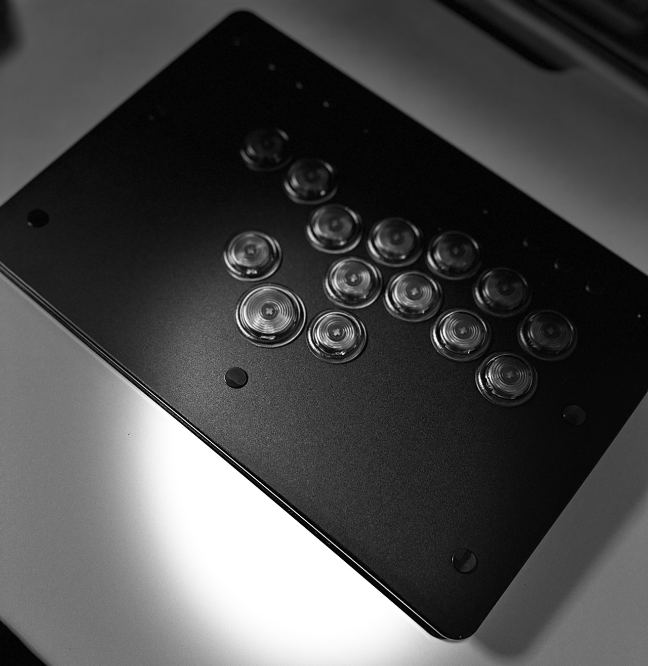 PUNK WORKSHOP MINI HITBOX Black レイアウトD レバーレス 