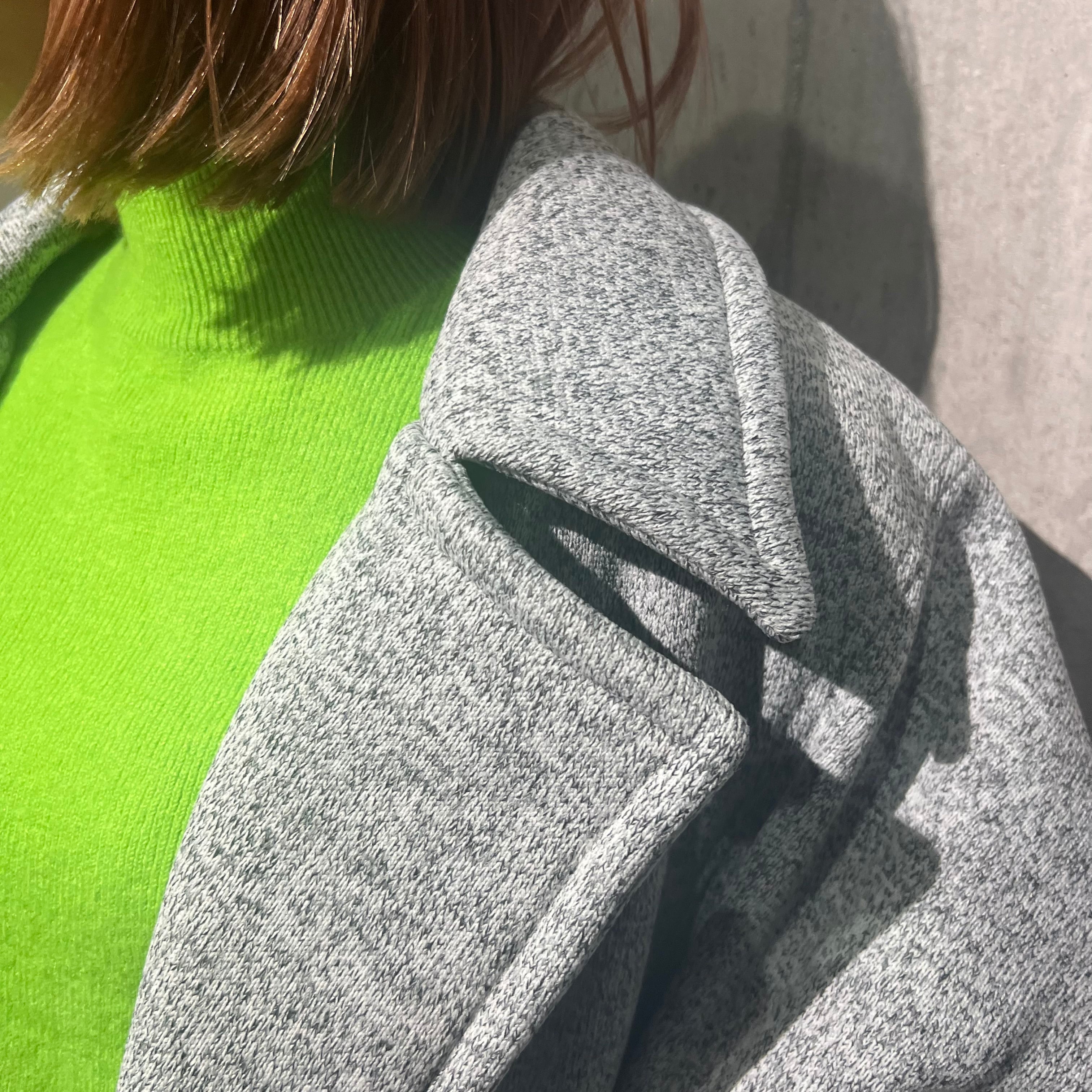 極美品✨null. ヌル　ウール100% バルーンスリーブコート　深緑　コクーン 極美品✨null. ヌル ウール100% バルーンスリーブコート 深緑 コクーン