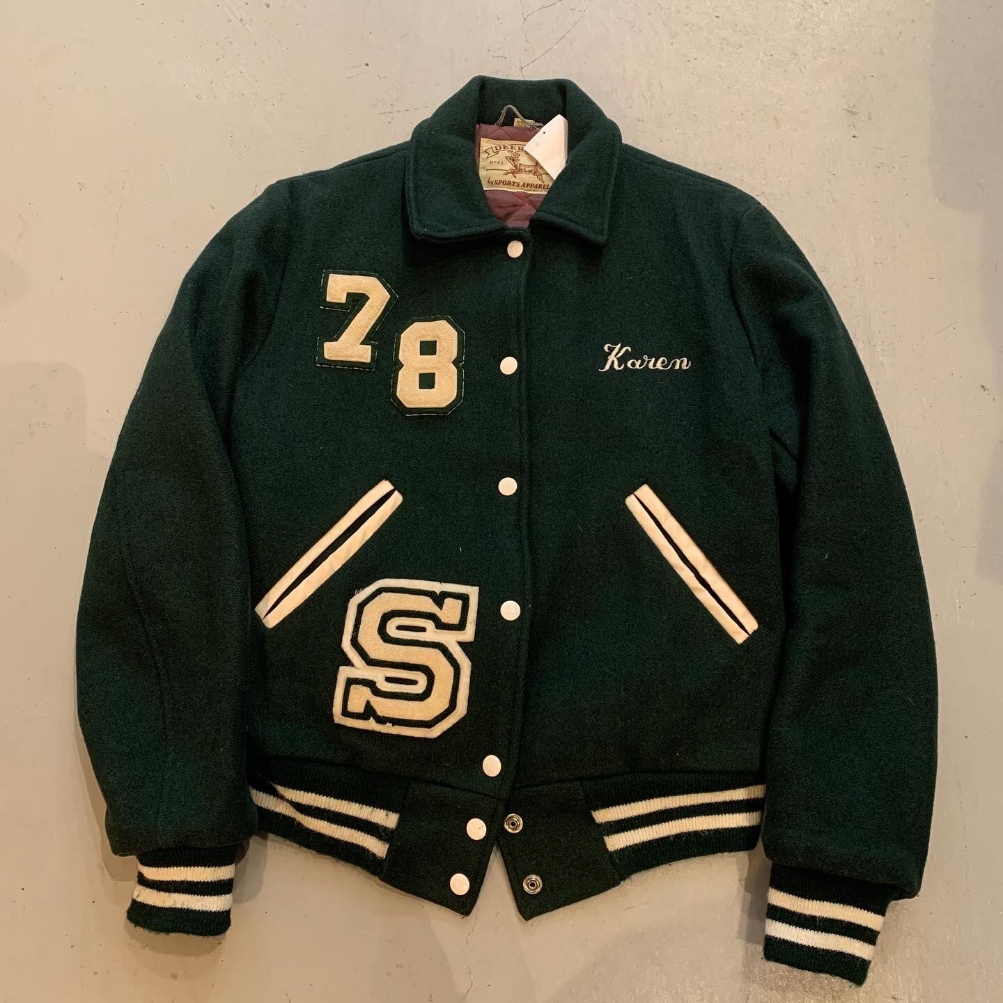 70s DEERFOOT wool sleeve award jacket【高円寺店】 | What