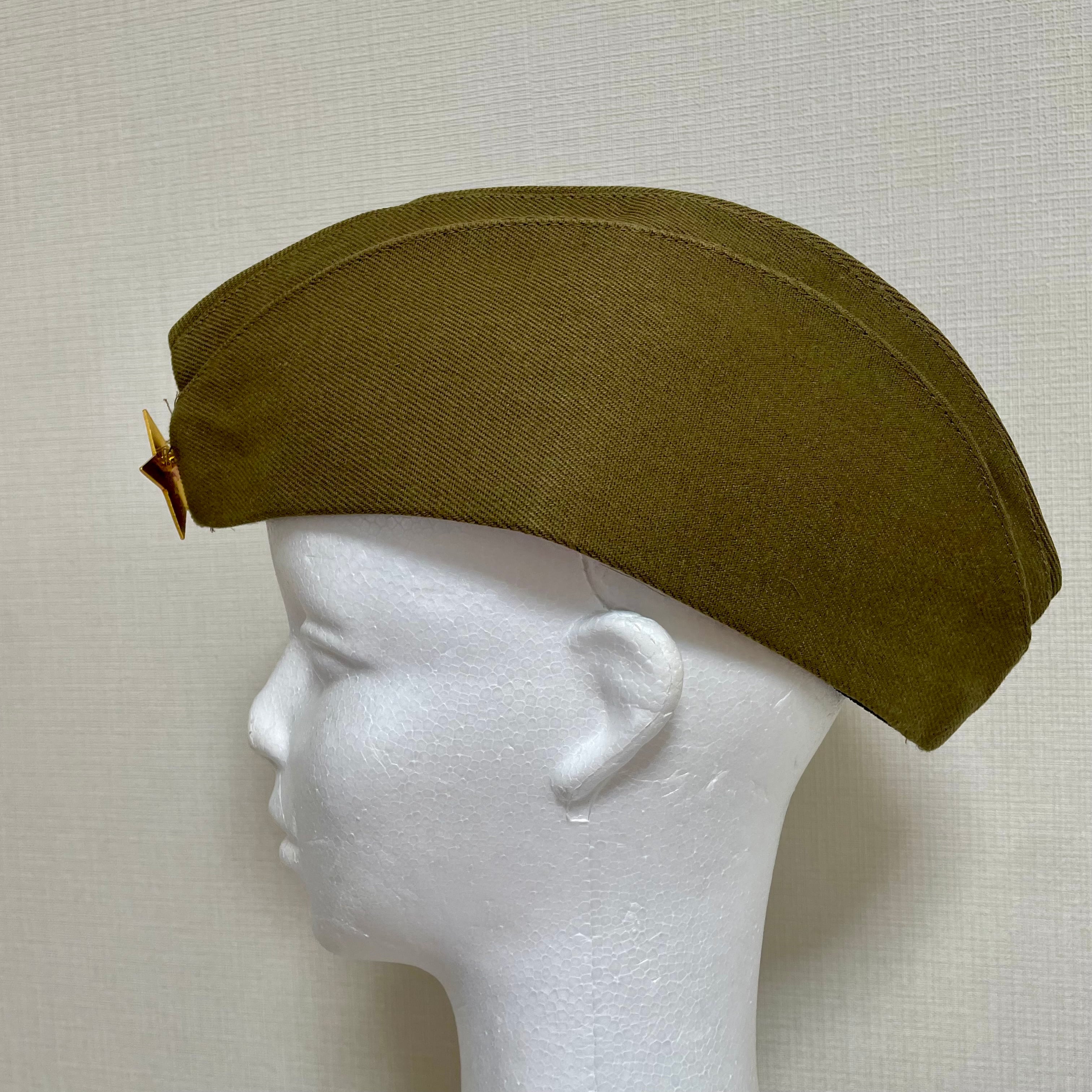 ソ連軍 ピロートカ 略帽 58cm 帽章 スタンプ付き USSR Soviet Style
