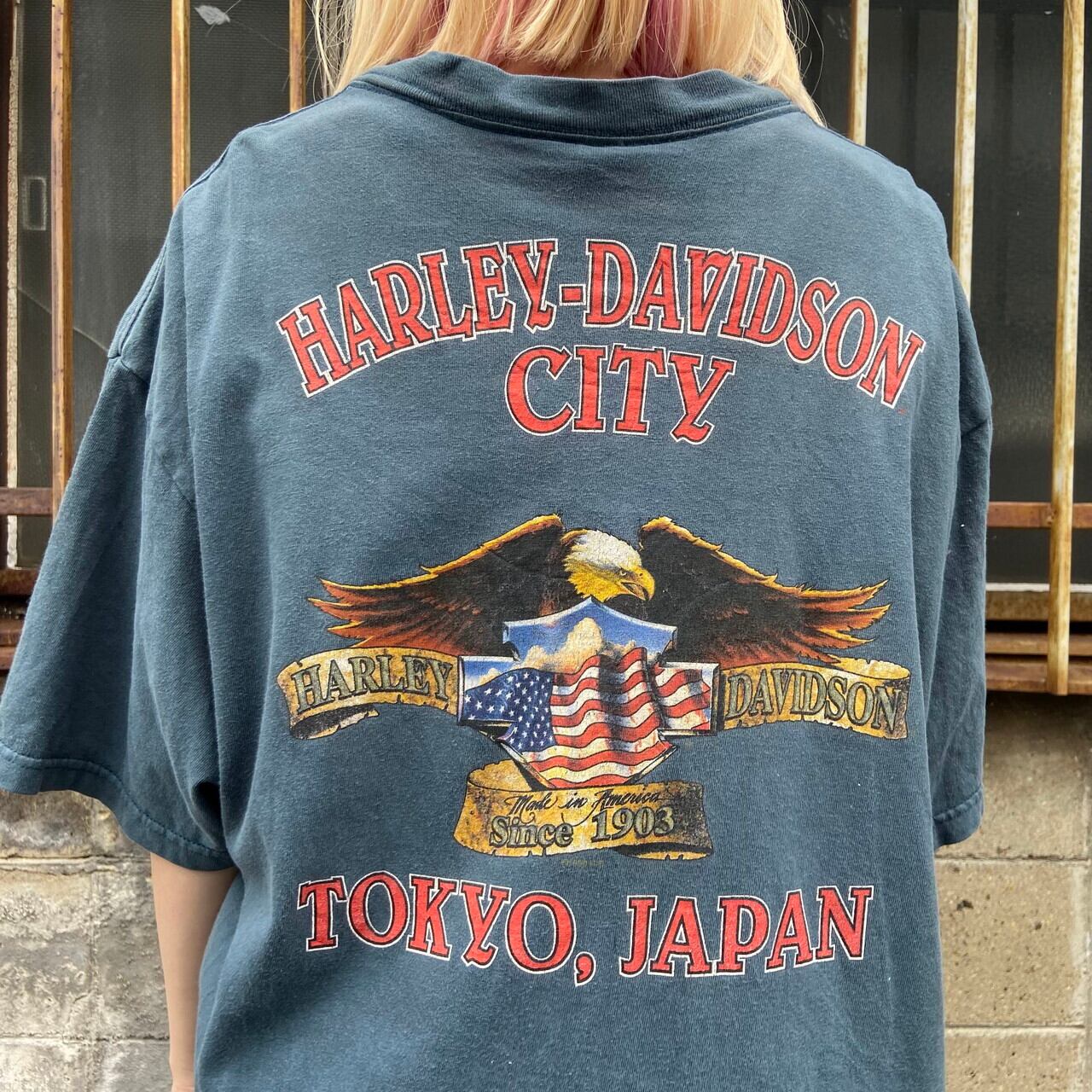 ビッグサイズ 90年代 USA製 Harley-Davidson ハーレーダビッドソン